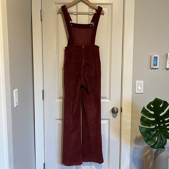 Reformation Rodeo Overall Rust Corduroy Size 2 - Picture 6 of 10